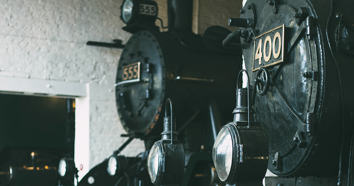 Vanhat veturit rautatiemuseossa Hyvinkäällä (Kuva: Yari2000/Shutterstock)