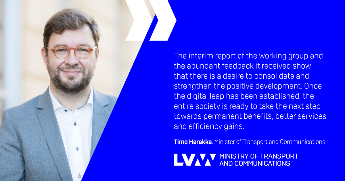 Minister of Transport and Communications Timo Harakka (Photo: VNK/Laura Kotila, LVM)
