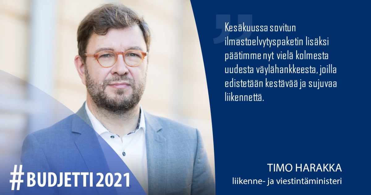 Kommunikationsminister Timo Harakka (Foto: Kommunikationsministeriet)