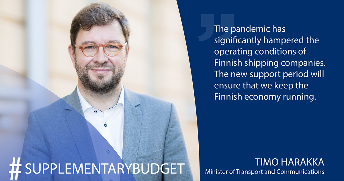 Minister of Transport and Communications Timo Harakka (Photo: Laura Kotila / Prime Minister's Office)