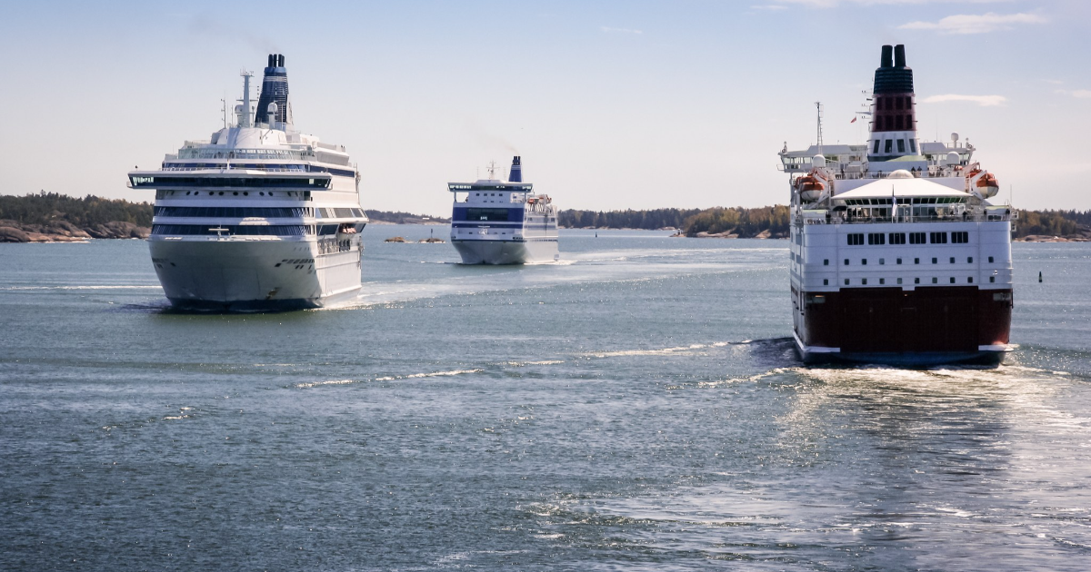 Ferries in the Baltic Sea