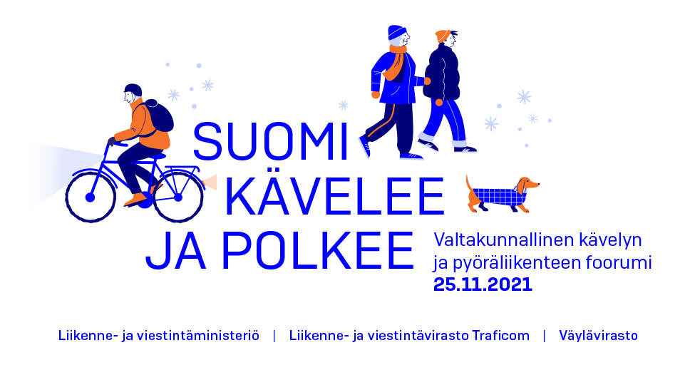 Suomi kävelee ja polkee. (Kuva: LVM)