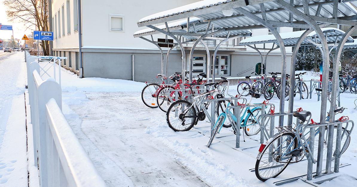 Cykelparkering i Joensuu. (Foto: Lev Karavanov / Shutterstock)