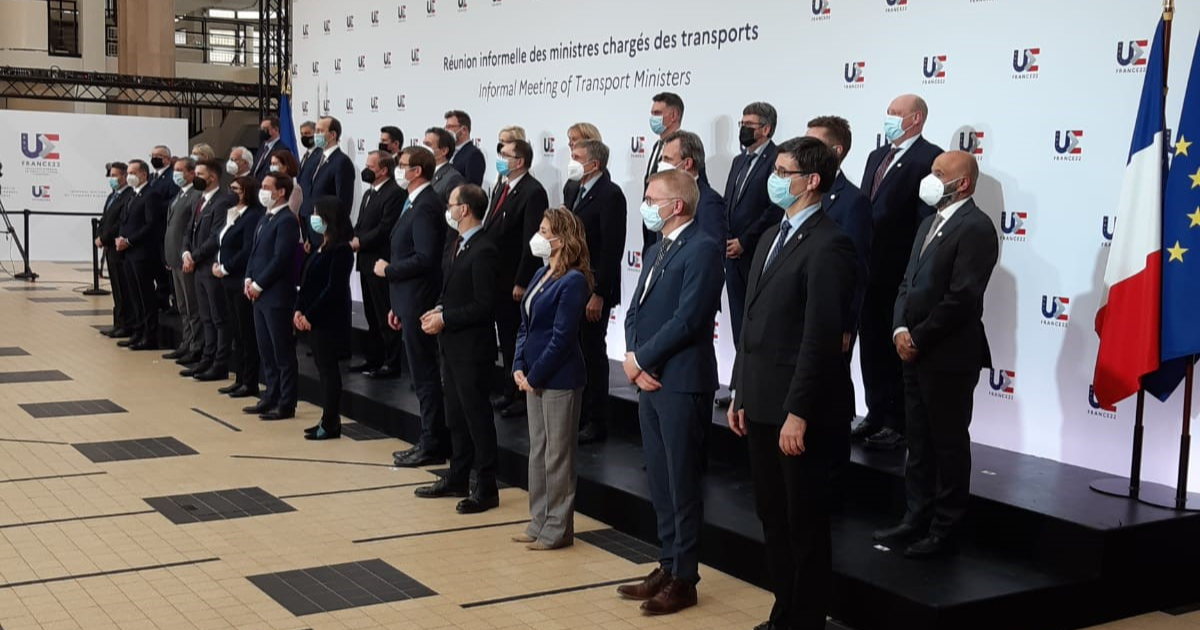 The French Presidency of the Council of the European Union arranged an informal meeting of transport ministers in Le Bourget, France, on 21–22 February 2022. (Photo: Ministry of Transport and Communications)