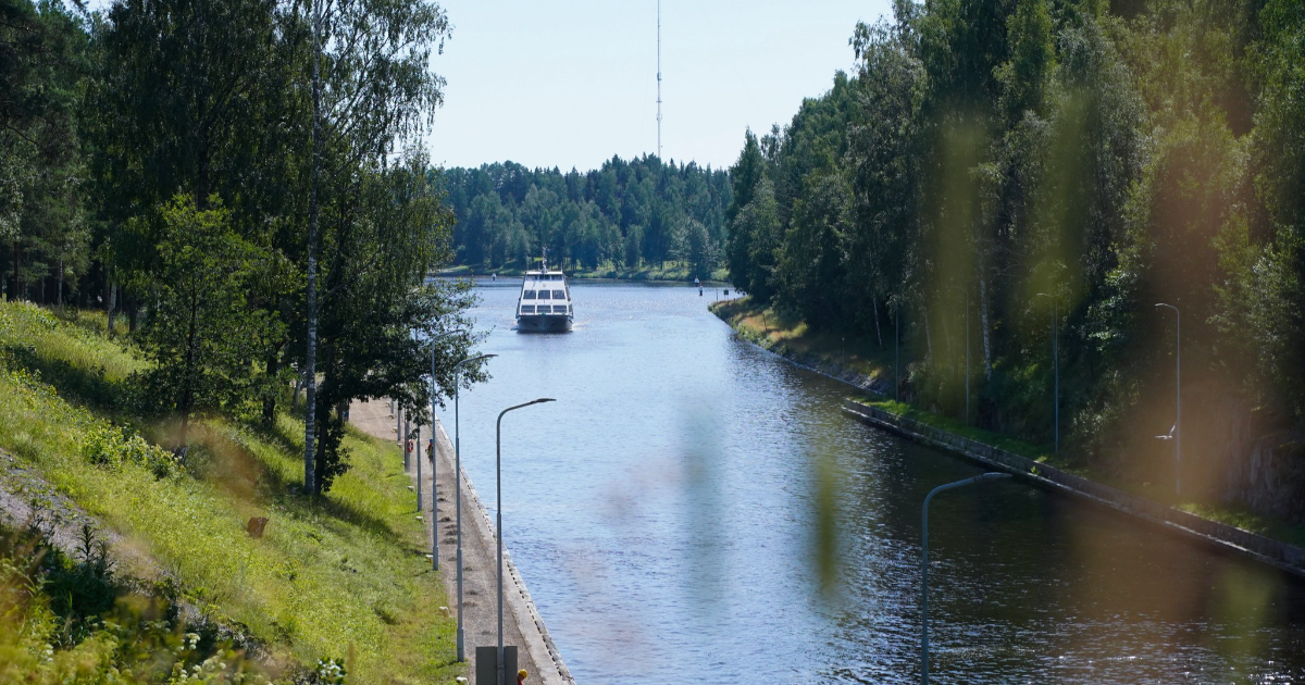 Matkustajavene Saimaan kanavalla (Kuva: LVM)