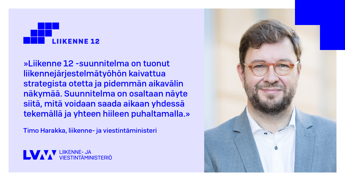 Liikenne- ja viestintäministeri Timo Harakka (Kuva: Laura Kotila/VNK)