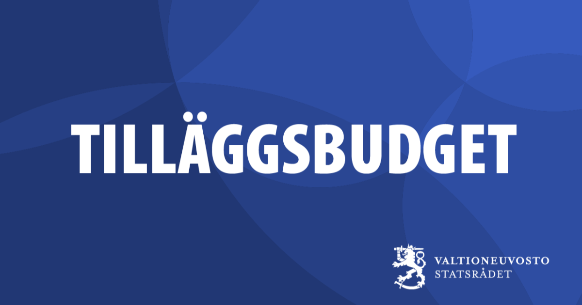 Tilläggsbudget (Bild: Statsrådet)