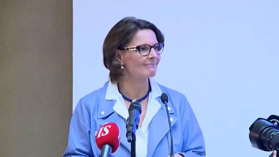Minister Anne Berner 19.1.2017 (Foto: LVM)