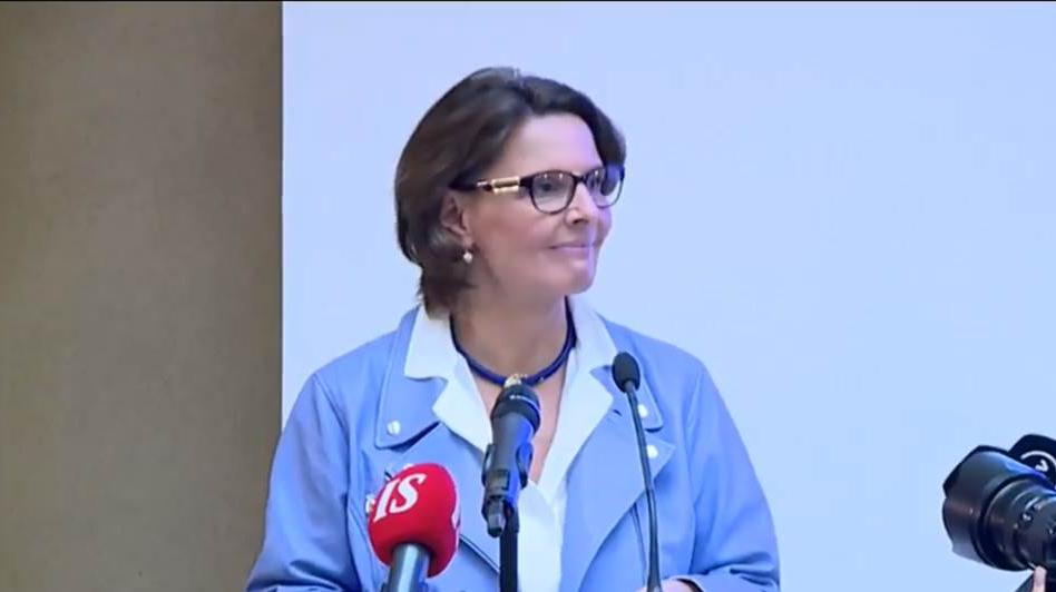 Minister Anne Berner 19.1.2017 (Photo: LVM)